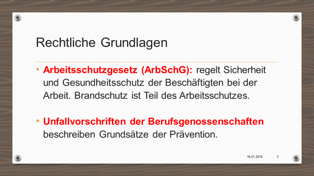 Rechtliche Grundlagen